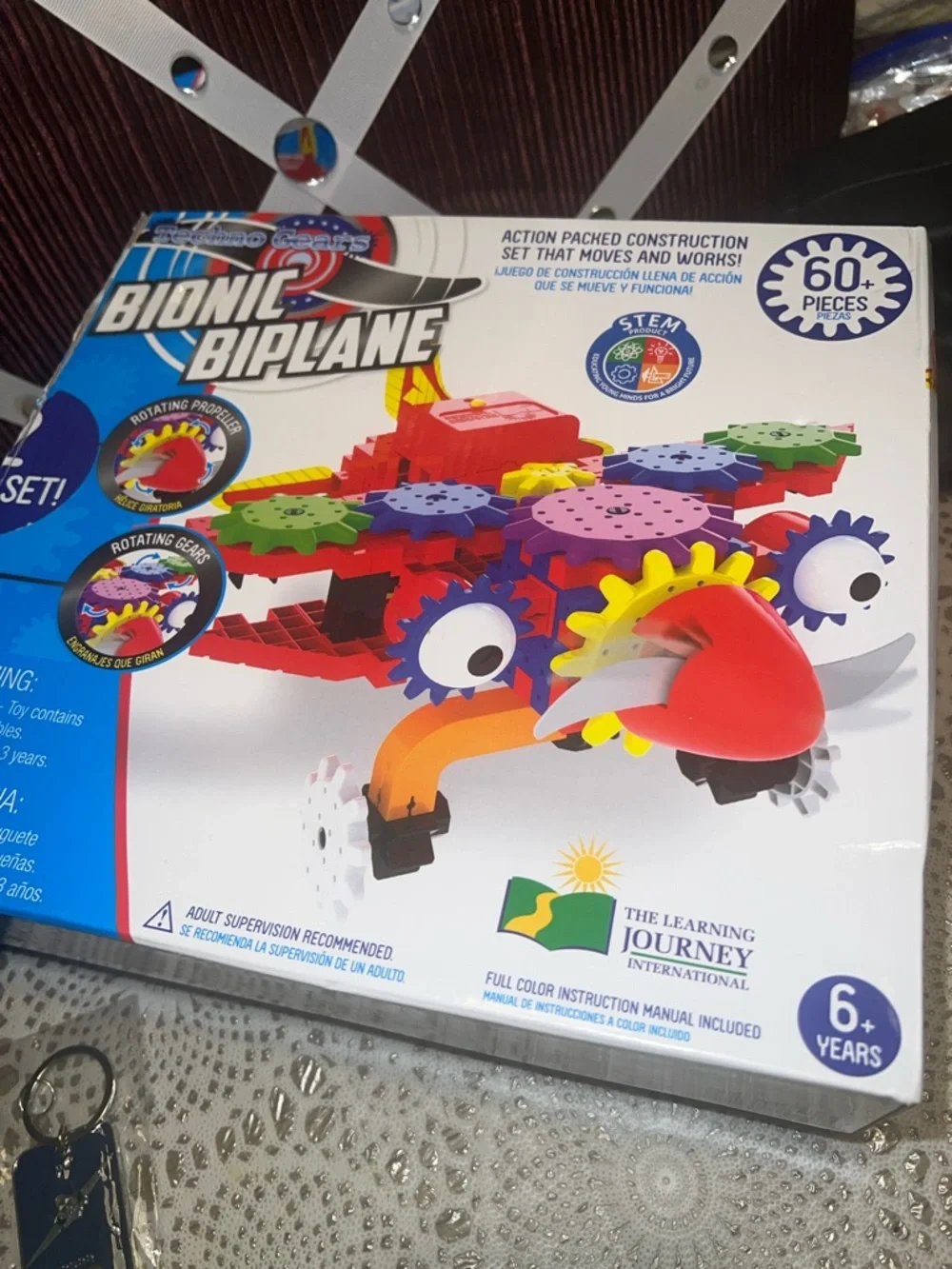 Techno Gears Bionic Biplane Kids Construction Toy - Multicolor